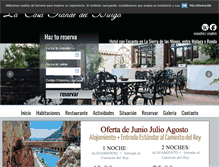 Tablet Screenshot of hotel-lacasagrande.com